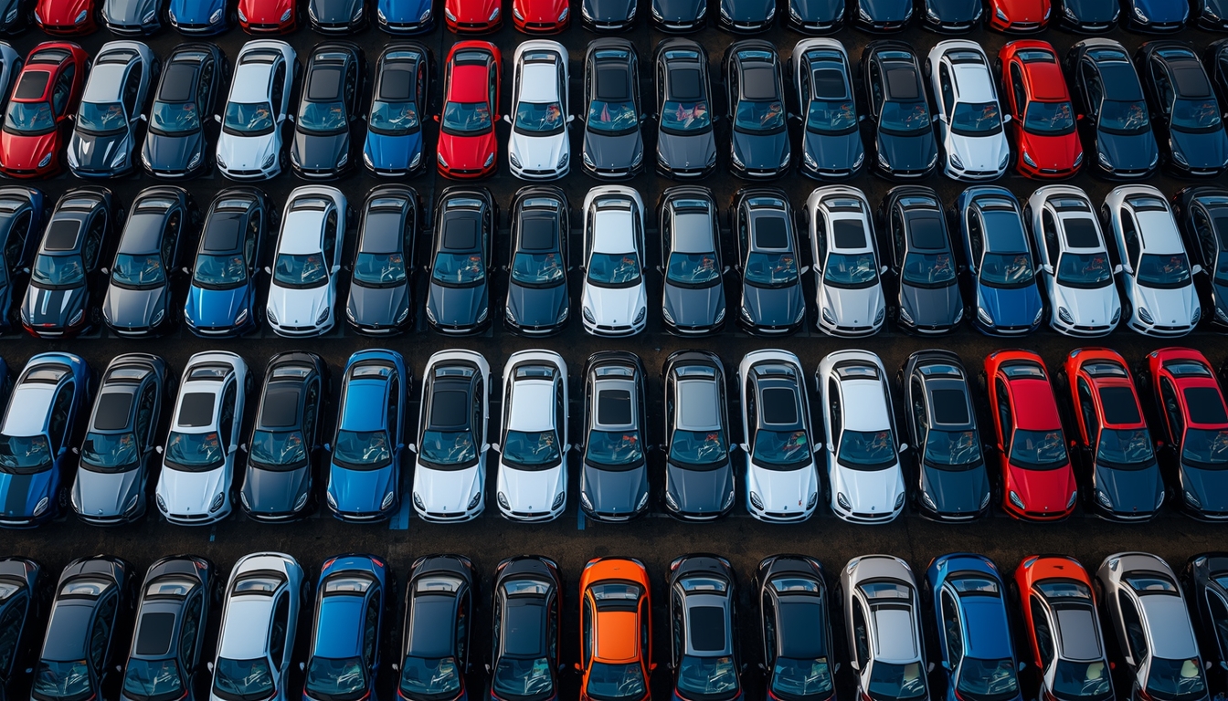 Die Anzahl der auf Halde stehenden Neuwagen scheint vorerst nicht kleiner zu werden.