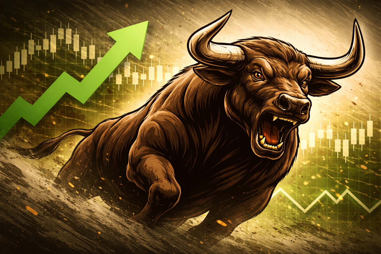 Der fallende Ölpreis scheint die Bullen anzutreiben.