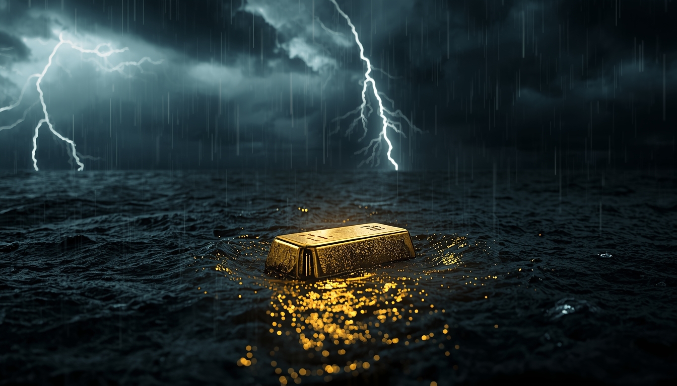 Gold sicher in schwerer See